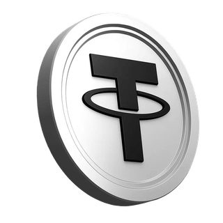 Το νόμισμα Tether USDT απεικονίζεται γραφικά στην ενότητα πληροφοριών της πλατφόρμας